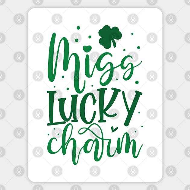 MISS LUCKY CHARM Magnet by MZeeDesigns
